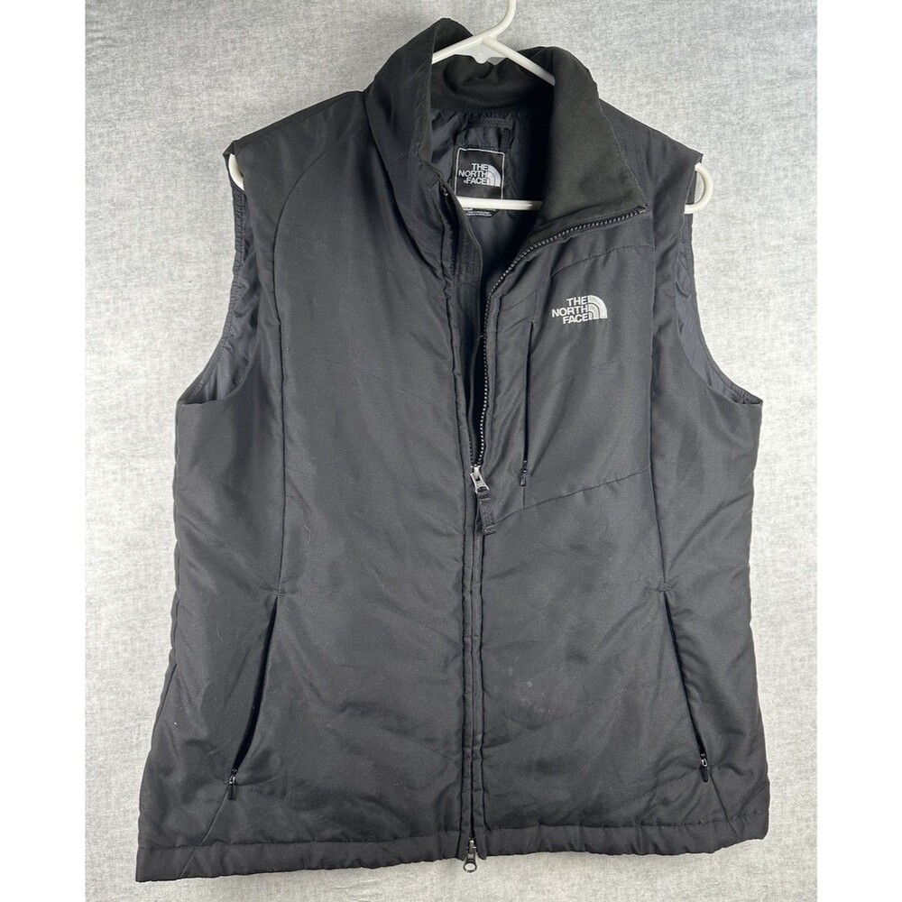 The North Face Vest Womens Large Sleeveless Casual Zip Pockets Outdoors Black